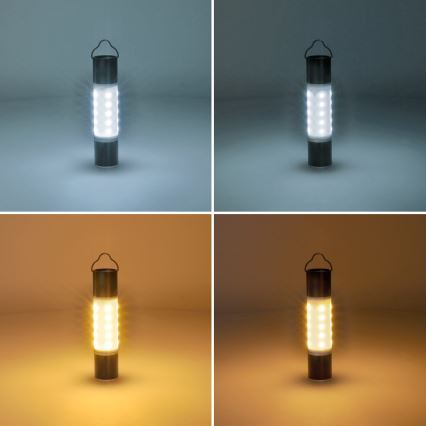 LED Punjiva svjetiljka za kampiranje s funkcijom powerbank-a LED/1500 mAh 3,7V IP44