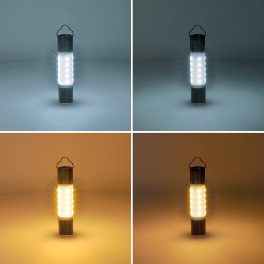 LED Punjiva svjetiljka za kampiranje s funkcijom powerbank-a LED/1500 mAh 3,7V IP44