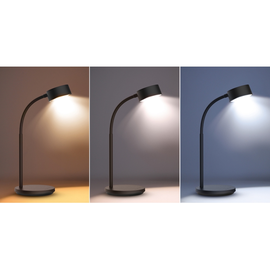 LED Prigušiva stolna lampa na dodir LED/4,5W/5V 3000/4000/6500K crna