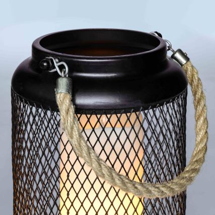 LED Dekorativna stolna lampa LED/3xAA crna