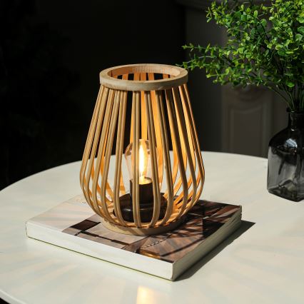 LED Dekorativna stolna lampa LED/2xAA bambus