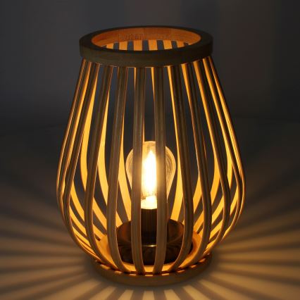 LED Dekorativna stolna lampa LED/2xAA bambus