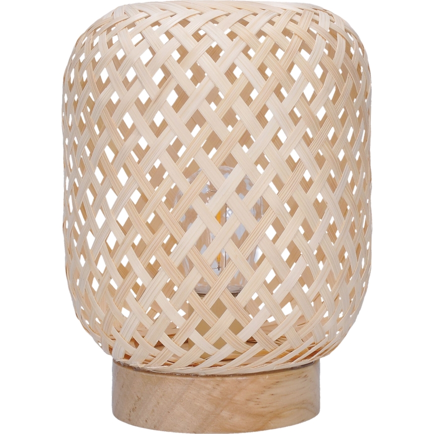 LED Dekorativna stolna lampa BOHO LED/2xAAA ratan