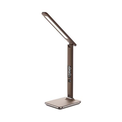 LED Stolna lampa s prigušivanjem i zaslonom LED/9W/230V smeđa