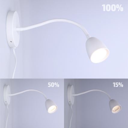 LED Prigušiva zidna lampica LED/4W/230V