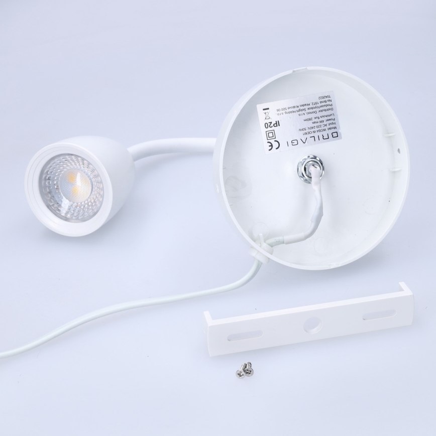 LED Prigušiva zidna lampica LED/4W/230V