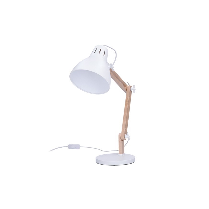 Stolna lampa FALUN 1xE27/25W/230V bijela/hrast