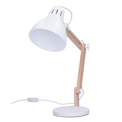 Stolna lampa FALUN 1xE27/25W/230V bijela/hrast