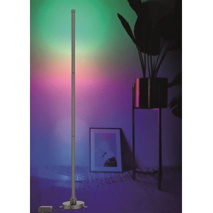 LED RGB Prigušiva podna lampa RAINBOW LED/18W/230V Wi-Fi Tuya + daljinski upravljač