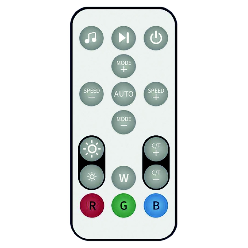 LED RGB podna lampa RAINBOW s podesivom svjetlinom LED/18W/230V Wi-Fi Tuya + daljinski upravljač