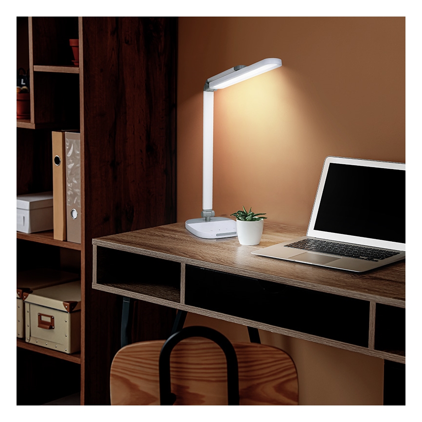 LED Prigušiva stolna lampa na dodir s noćnom rasvjetom LED/10W/5V 3000/4000/5000K bijela