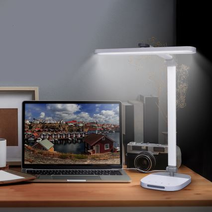 LED Prigušiva stolna lampa na dodir s noćnom rasvjetom LED/10W/5V 3000/4000/5000K bijela