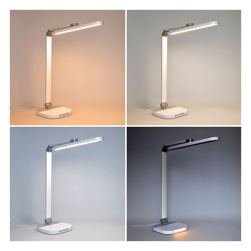 LED Prigušiva stolna lampa na dodir s noćnom rasvjetom LED/10W/5V 3000/4000/5000K bijela