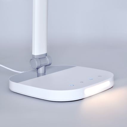 LED Prigušiva stolna lampa na dodir s noćnom rasvjetom LED/10W/5V 3000/4000/5000K bijela