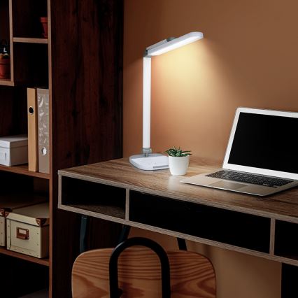 LED Dimmabilna stolna lampa na dodir s noćnim svjetlom LED/10W/5V 3000/4000/5000K bijela