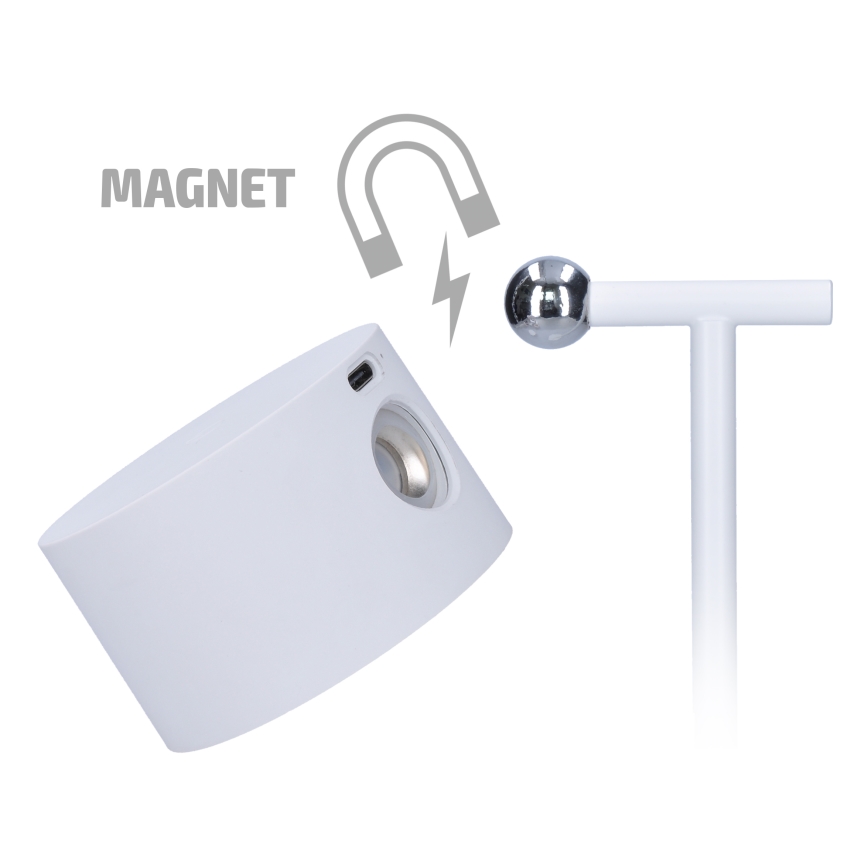 LED Prigušiva dodirna punjiva lampa 3u1 LED/4W/2000 mAh 3000/4000/6500K bijela