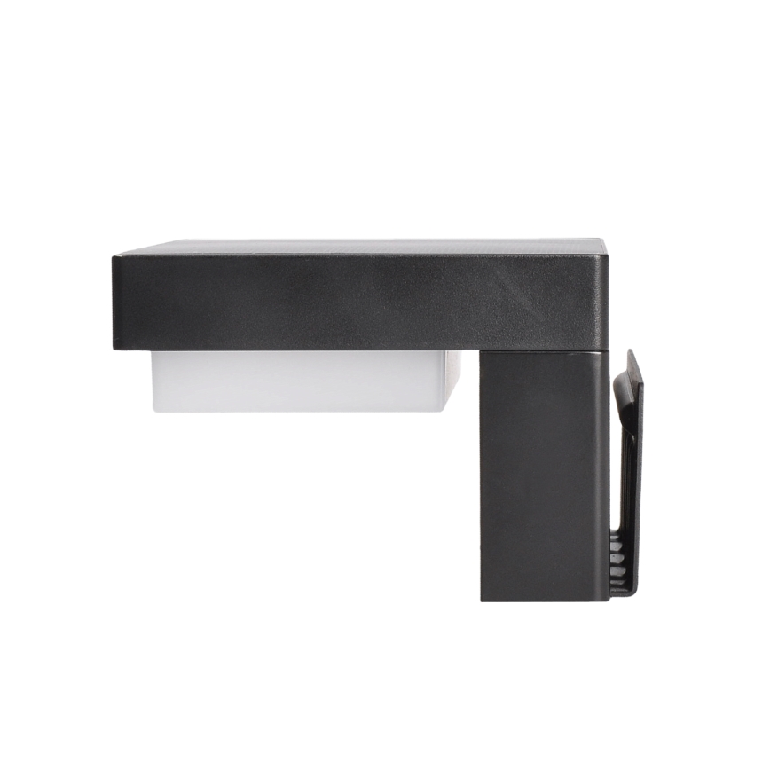 LED Solarna zidna svjetiljka sa senzorom za pokret i dan/noć PALERMO LED/5W/2000 mAh IP54 crna