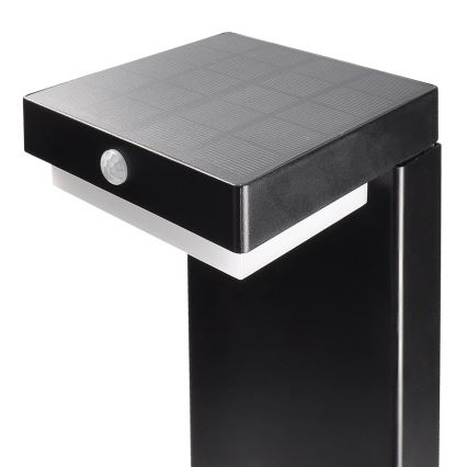 LED Solarna lampa sa senzorom za pokret i dan/noć PALERMO LED/5W/2000 mAh IP54 crna