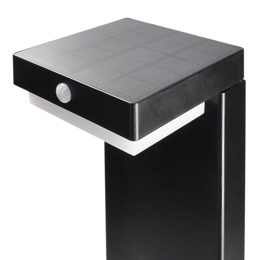 LED Solarna lampa sa senzorom za pokret i dan/noć PALERMO LED/5W/2000 mAh IP54 crna