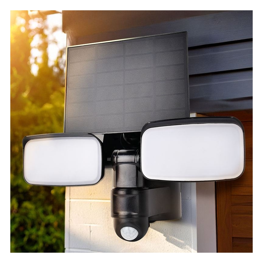 LED solarni reflektor s senzorom LED/9W/3,7V 3600 mAh IP54