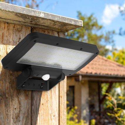 LED solarni reflektor sa senzorom LED/5W/3,7V 1500 mAh IP54