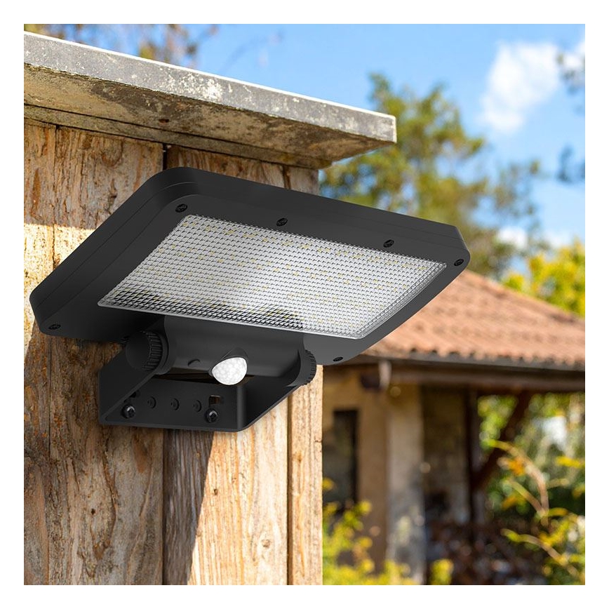LED solarni reflektor sa senzorom LED/5W/3,7V 1500 mAh IP54