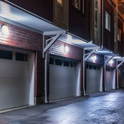 LED Vanjska zidna svjetiljka LED/20W/230V 4000K IP54 siva ovalno