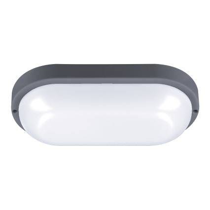 LED Vanjska zidna svjetiljka LED/20W/230V 4000K IP54 siva ovalno