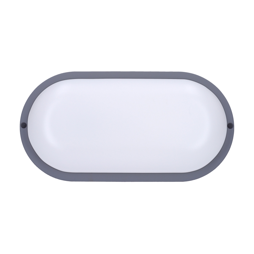 LED Vanjska zidna svjetiljka LED/20W/230V 4000K IP54 siva ovalno