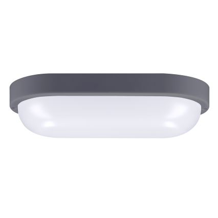 LED Vanjska zidna svjetiljka LED/20W/230V 4000K IP54 siva ovalno