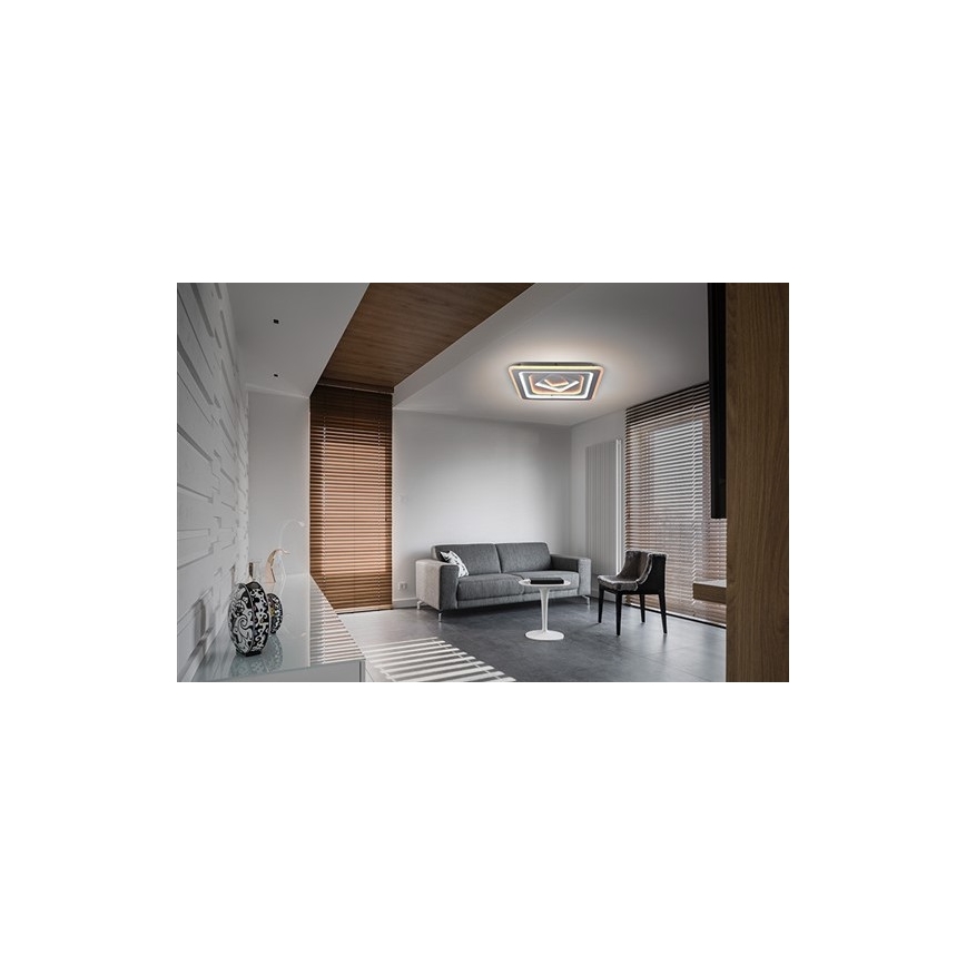 LED Dimmabilno stropno svjetlo TREVISO LED/48W/230V + daljinski upravljač