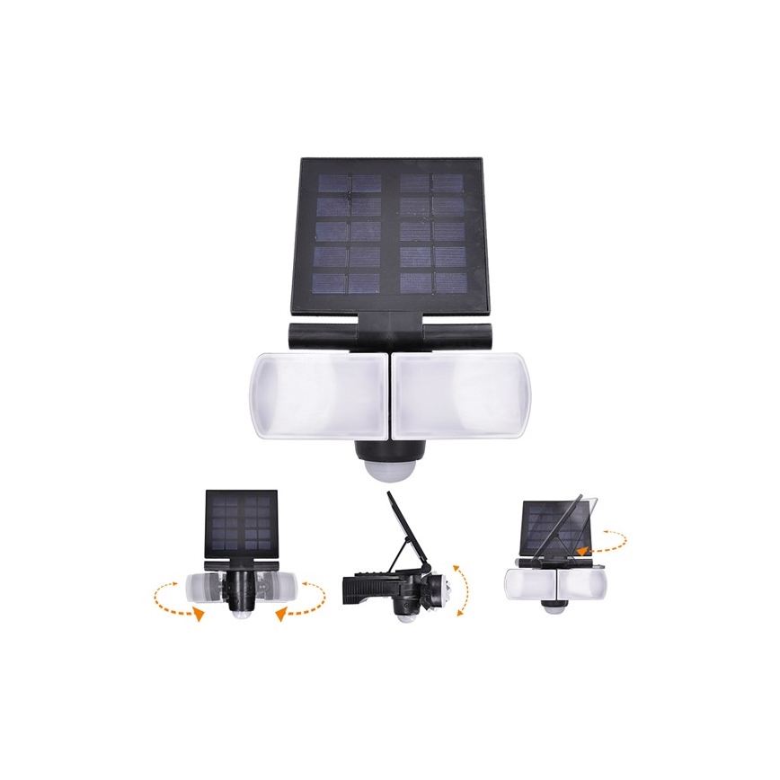 LED Solarni reflektor sa senzorom 2000mAh LED/8W/3,7V IP44