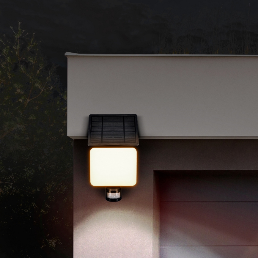 LED Solarni reflektor sa senzorom pokreta LED/11W/3,7V 4400mAh 3000K/4000K/6500K IP54