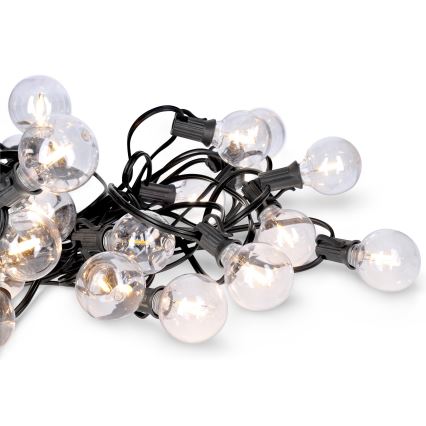 LED vanjski dekorativni niz GIRLANDA 25xE12 20m IP44 topla bijela