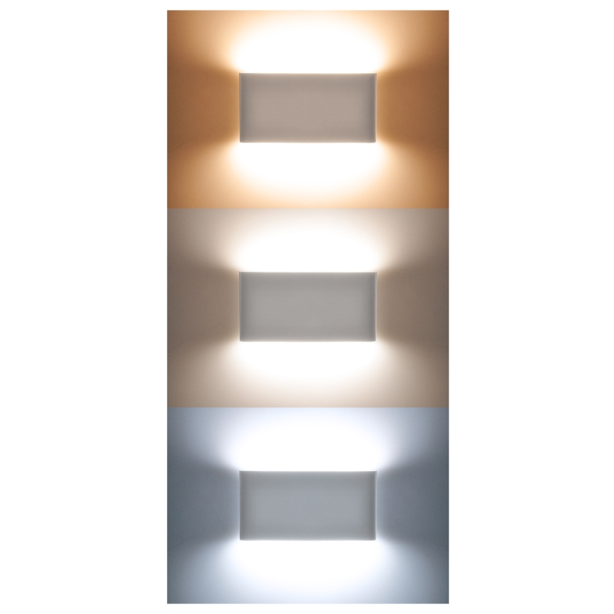 LED Vanjska zidna svjetiljka MODENA LED/12W/230V 3000/4000/6000K IP54 crna
