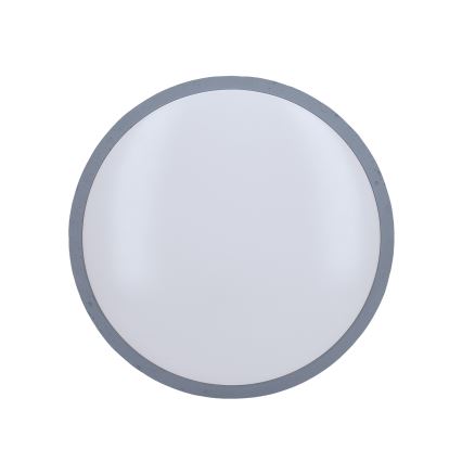 LED Prigušiva stropna svjetiljka GREY LED/48W/230V 3000-6500K siva pr. 38 cm + daljinski upravljač