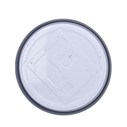 LED Dimmabilna stropna svjetiljka GREY LED/48W/230V 3000-6500K siva promjer 38 cm + daljinski upravljač