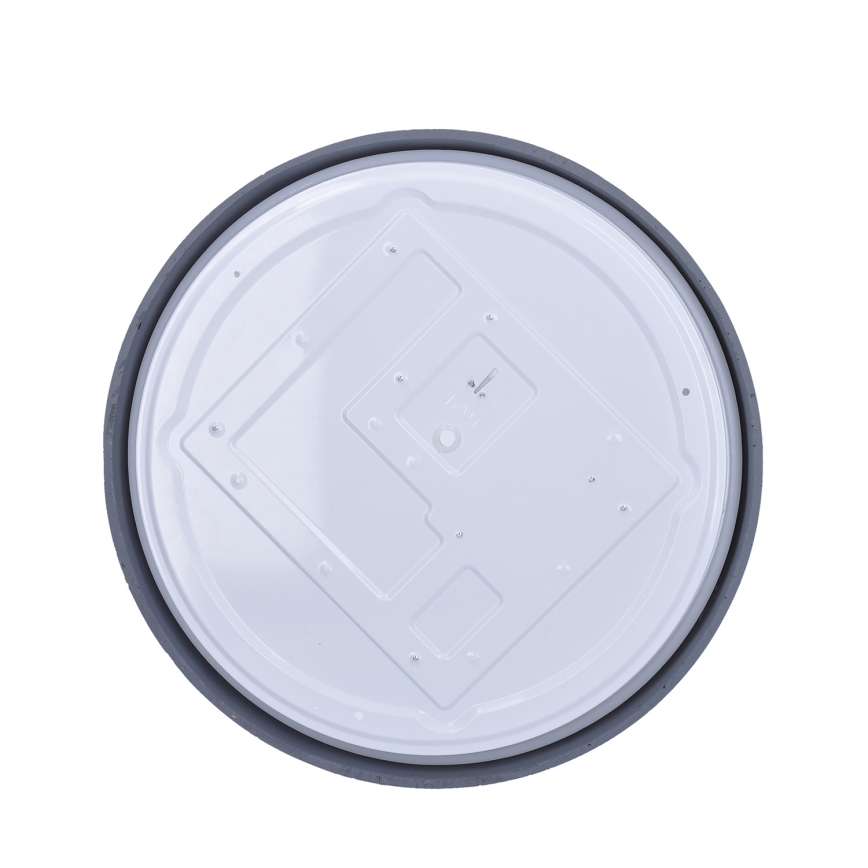 LED Dimmabilna stropna svjetiljka GREY LED/48W/230V 3000-6500K siva promjer 38 cm + daljinski upravljač