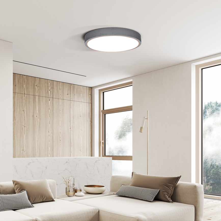 LED Prigušiva stropna svjetiljka GREY LED/60W/230V 3000-6500K siva pr. 49 cm + daljinski upravljač