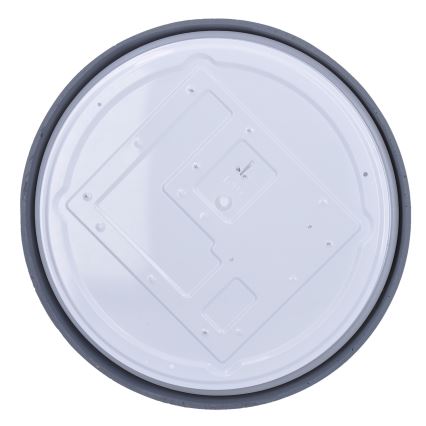 LED Prigušiva stropna svjetiljka GREY LED/60W/230V 3000-6500K siva pr. 49 cm + daljinski upravljač