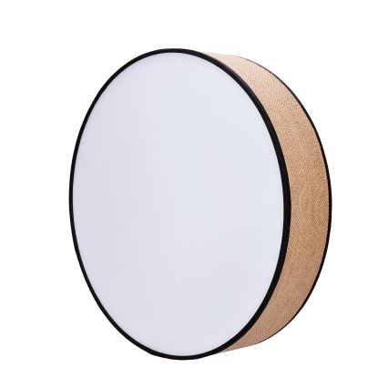 LED Prigušiva stropna svjetiljka BROWNIE LED/48W/230V 3000-6500K smeđa pr. 40 cm + daljinski upravljač