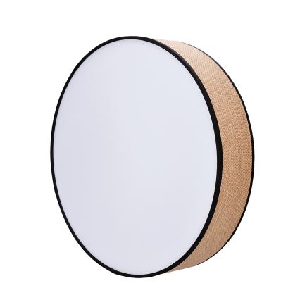 LED Dimmabilno stropno svjetlo BROWNIE LED/60W/230V 3000-6500K smeđa promjer 50 cm + daljinski upravljač
