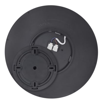 LED Prigušiva stropna svjetiljka ESTELA LED/36W/230V pr.30 cm crna + daljinski upravljač