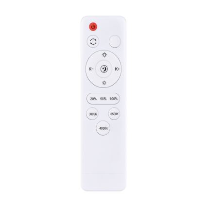 LED Prigušiva stropna svjetiljka ESTELA LED/36W/230V pr.30 cm crna + daljinski upravljač