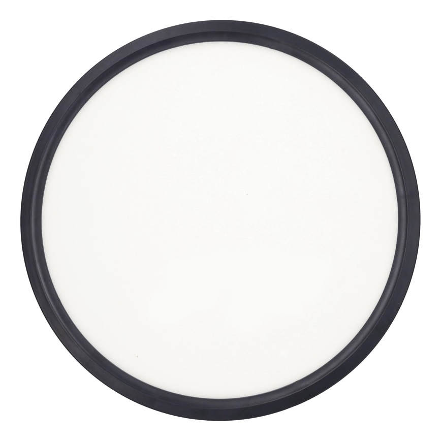LED Dimmabilni stropni luster ESTELA LED/36W/230V promjer 30 cm crni + daljinski upravljač