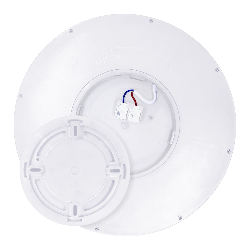 LED Prigušiva stropna svjetiljka ESTELA LED/36W/230V pr.30 cm bijela + daljinski upravljač