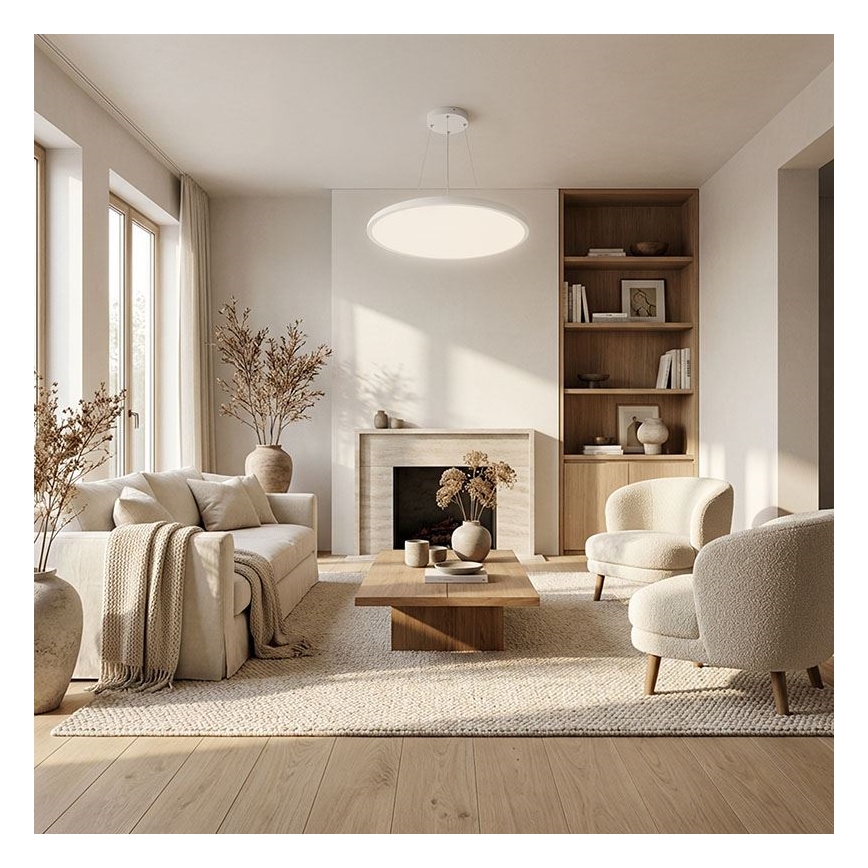 LED Prigušivo stropno nadgradno/viseće svjetlo LED/40W/230V 3000-6500K + daljinski upravljač