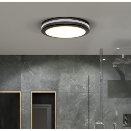 LED Prigušiva vanjski stropna svjetiljka LED/36W/40W/44W/230V 3000/4000/6500K IP65 crna