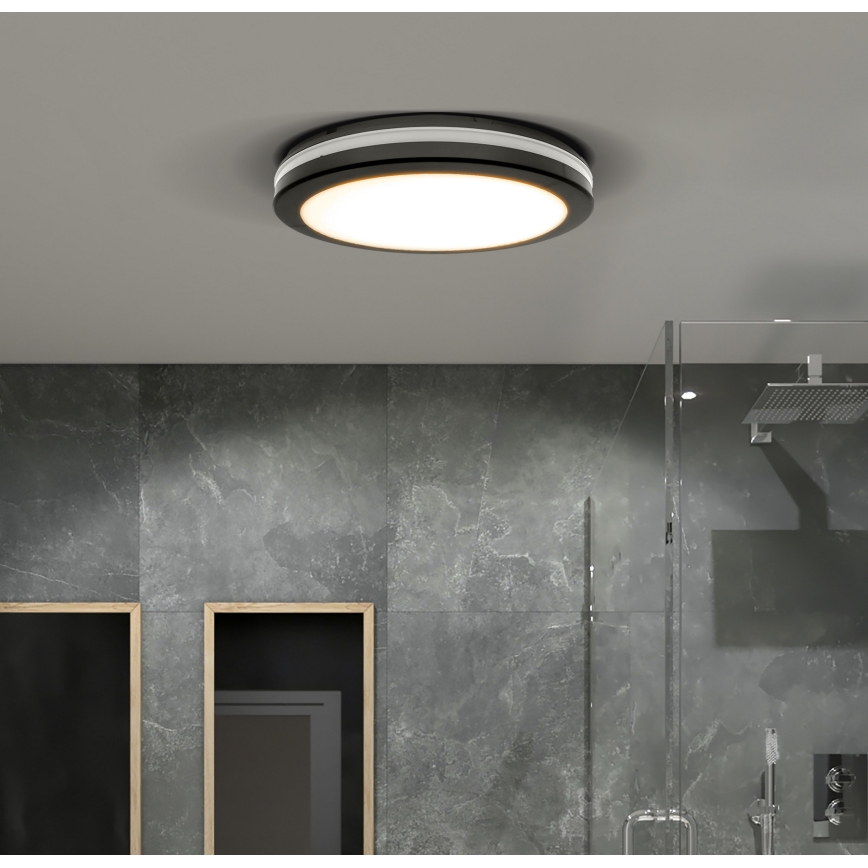 LED Prigušiva vanjski stropna svjetiljka LED/36W/40W/44W/230V 3000/4000/6500K IP65 crna