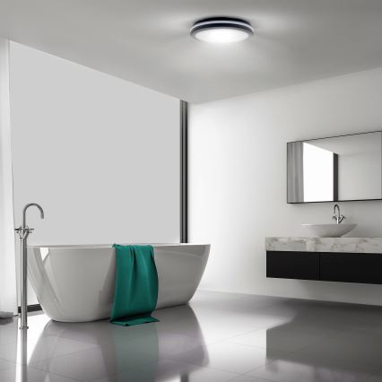LED Prigušiva vanjski stropna svjetiljka LED/36W/40W/44W/230V 3000/4000/6500K IP65 crna
